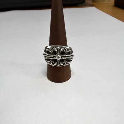 Chrome Hearts Floral Cross Ring "Silver"