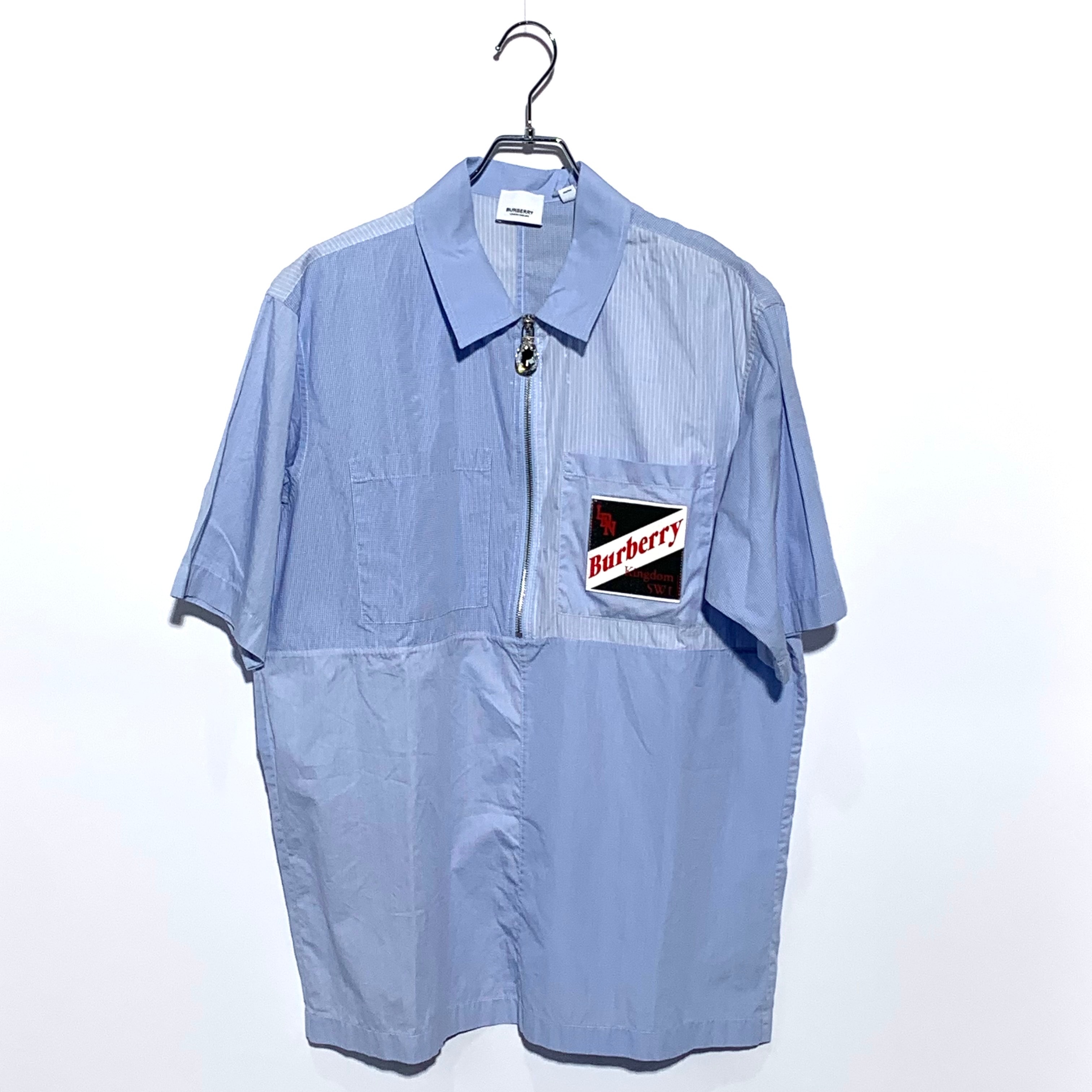 Burberry Logo Graphic Stripe S/S/ Shirt ”Blue”