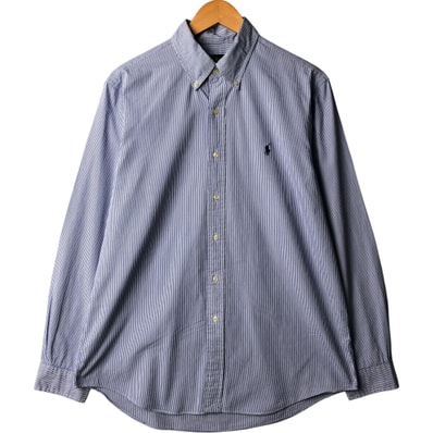 古着 ラルフローレン Ralph Lauren 長袖 ボタンダウンストライプシャツ メンズL相当/eaa584795