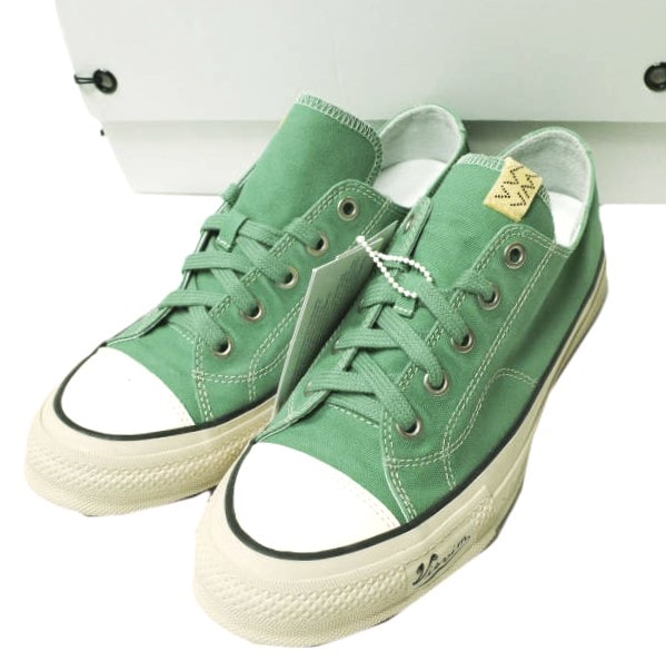 新品 visvim ビズビム 24AW SKAGWAY L.T. LO スカグウェイ ロー キャンバス 0124201001001 M9(27cm) GREEN ヴィズヴィム 定価91,300円 スニーカー シューズ g22096