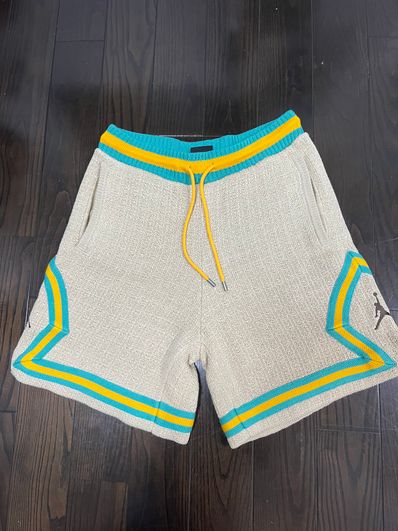 UNION x Jordan x Bephies Beauty Supply Men's Diamond Shorts "Beige"