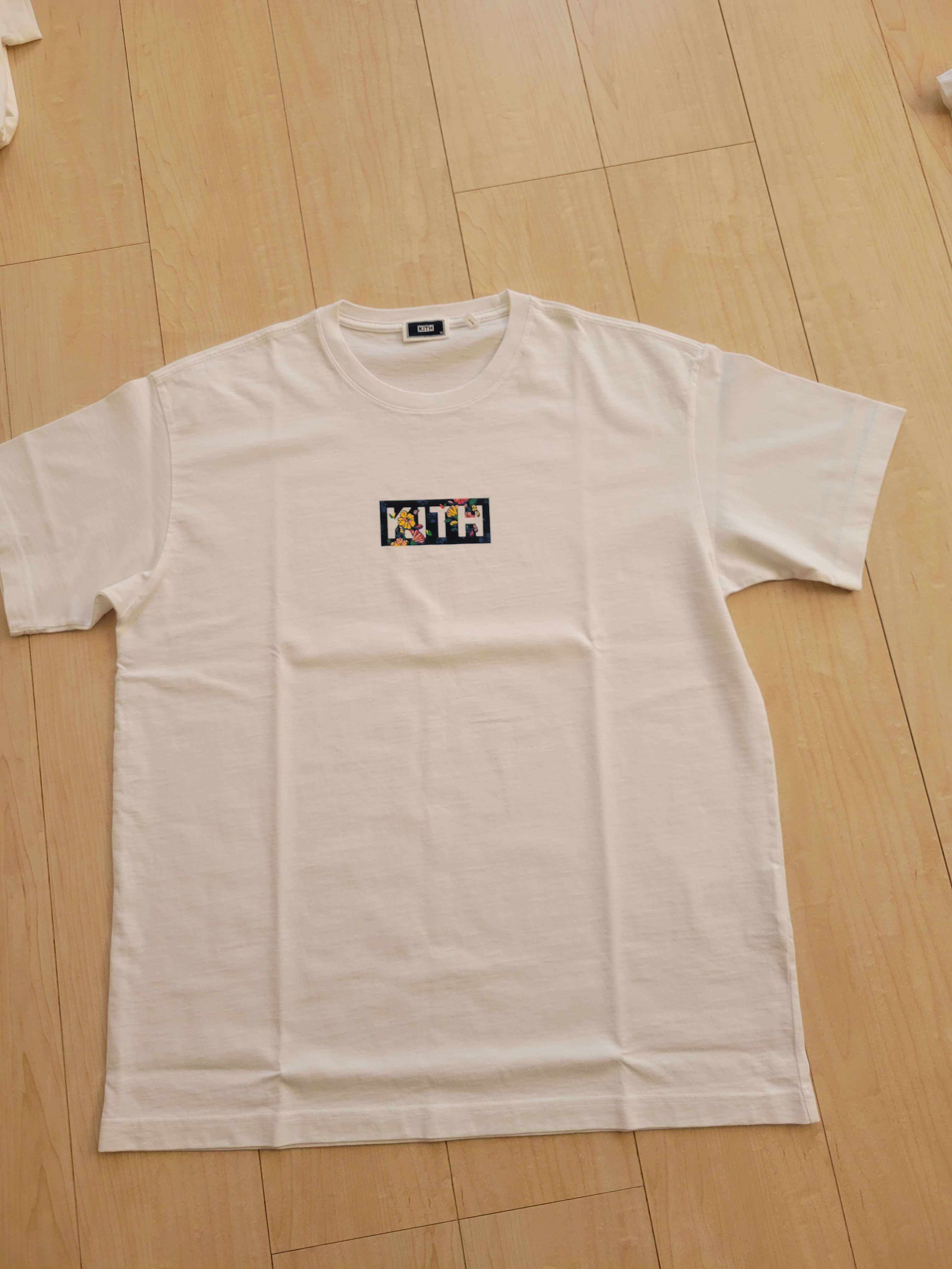 Kith Begonia Floral Classic Logo Tee "White"