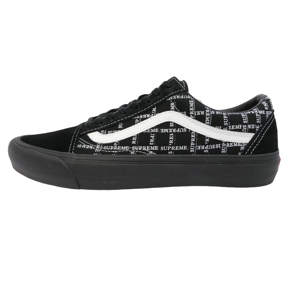 Supreme シュプリーム VANS バンズ 20AW VN0A45JC2YW x VANS バンズ ヴァンズ Old Skool Pro オールドスクール プロ スエード キャンバス スニーカー ブラック系 28cm【極上美品】【中古】