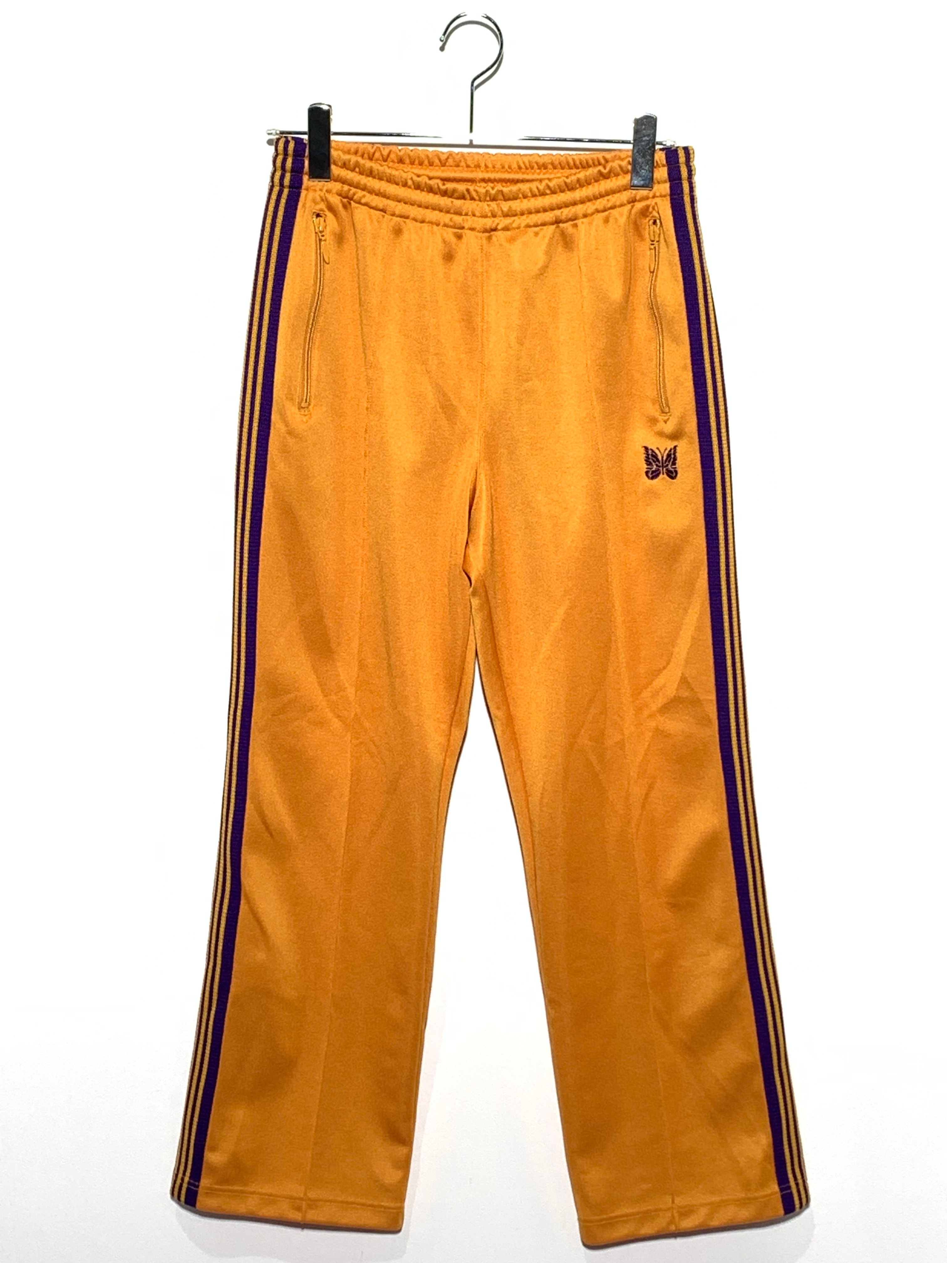 NEEDLES Straight Track Pants Poly Smooth "Yellow Gold"