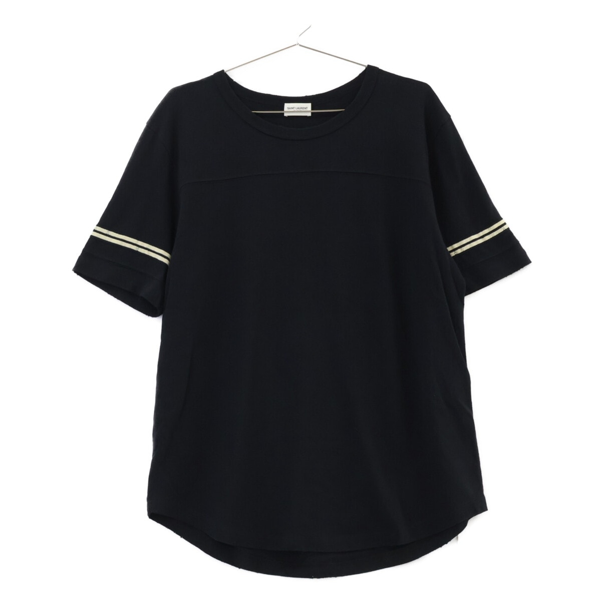 サンローランパリ 624992 半袖シャツ ダメージ加工バックプリントT S