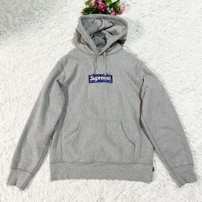 Supreme Bandana Box Logo Hooded Sweatshirt "Grey"