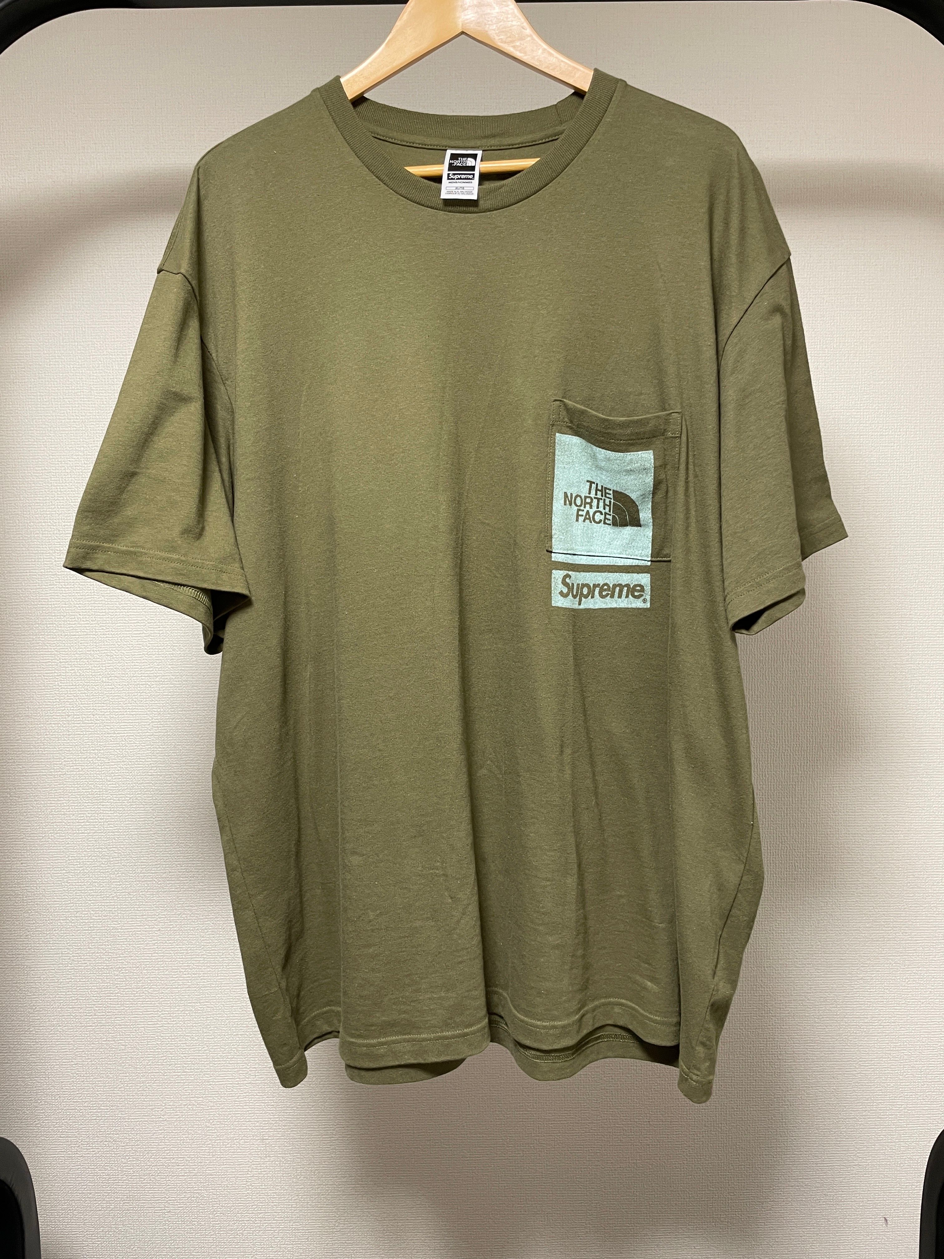 Supreme x The North Face Printed Pocket Tee "Olive"