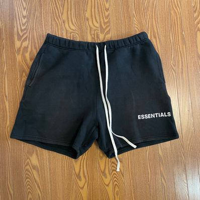 FEAR OF GOD Essentials Graphic Sweat Shorts "Black"