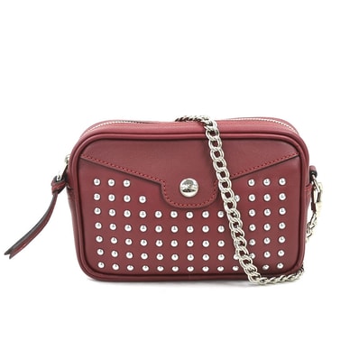 ロンシャン Longchamp ショルダーバッグ レザー ダークレッド レディース【中古】 h31006k