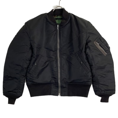 バズリクソンズ ブラック×カモ柄 WILLIAM GIBSON COLLECTION MA-1 D-TYPE L