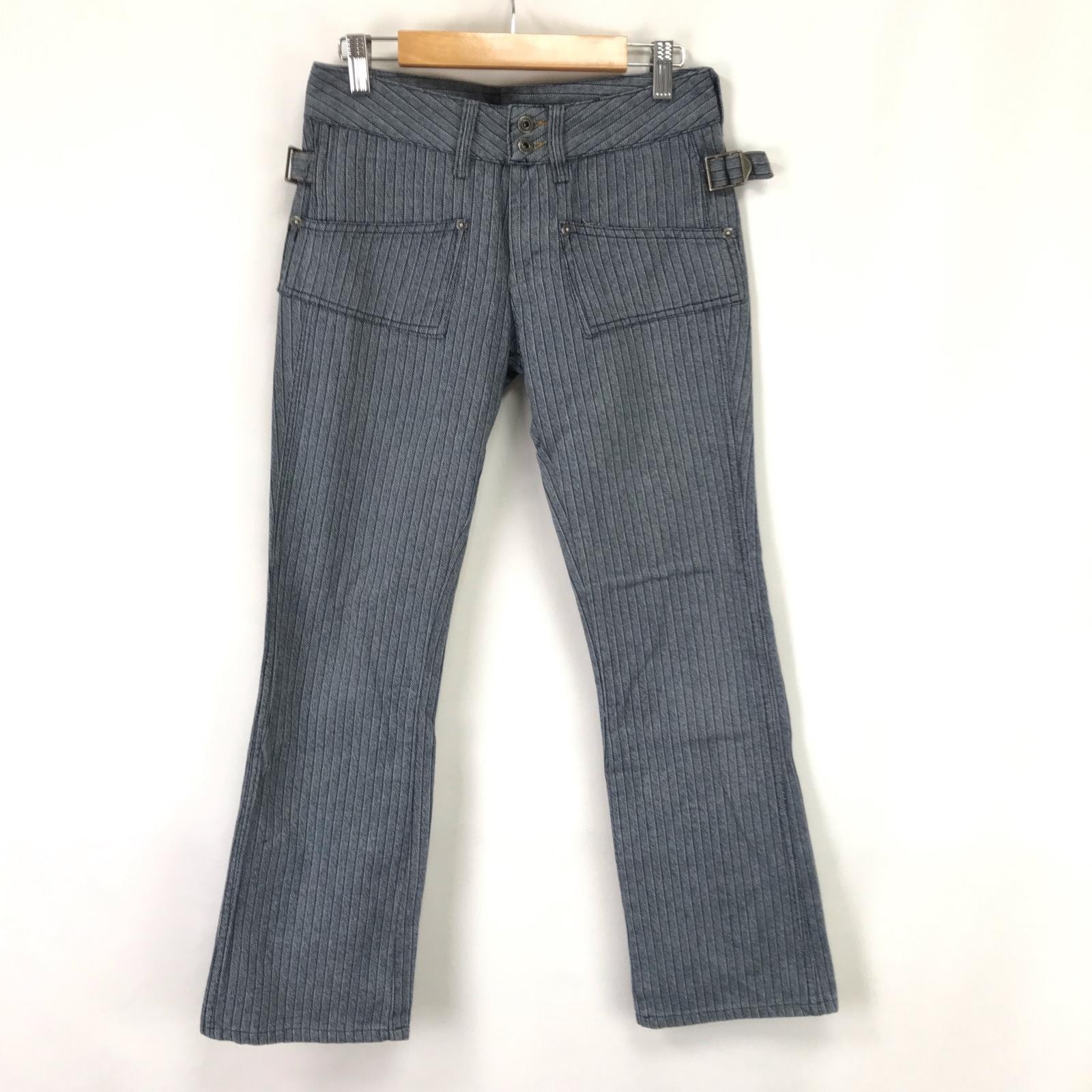 美品★DIESEL【ディーゼル】 パンツ レディース【size:26/股下73cm/青/blue/ストライプ】ズボン/ボトムス/Pants/Trouser◆BJ021-b