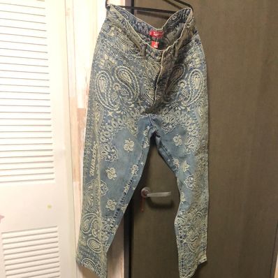 Supreme Bandana Jacquard Baggy Jean "Blue"