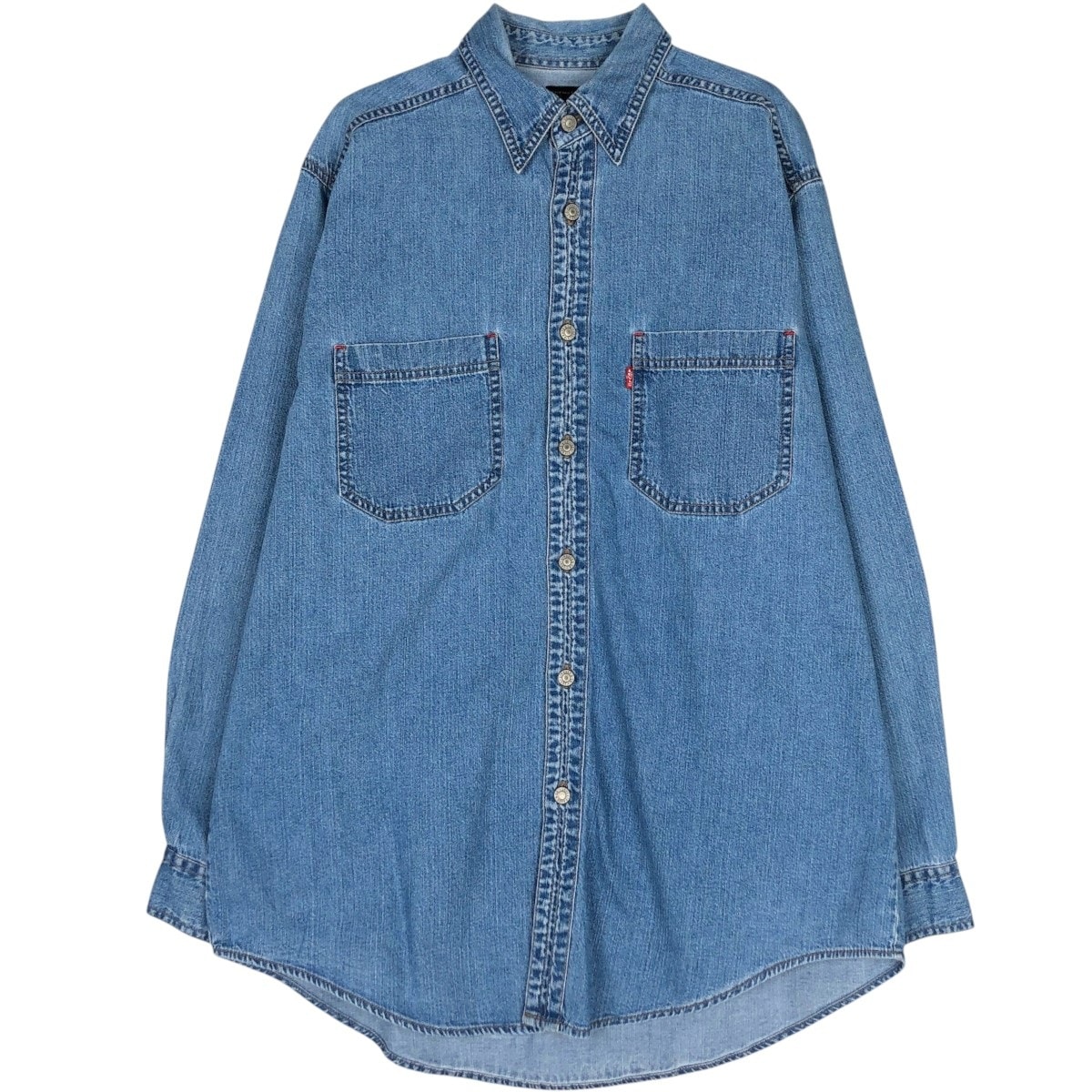 古着 90年代 リーバイス Levi's RED TAB 長袖 デニムシャツ メンズM相当 ヴィンテージ/eaa663262