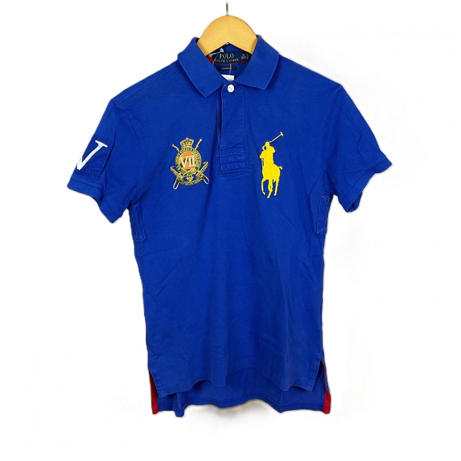 POLO RALPHLAUREN ポロラルフローレン ポロシャツ ビックポニー 青 XS