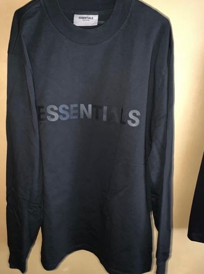 FEAR OF GOD ESSENTIALS Long Sleeve Tee "Black/Stretch Limo"