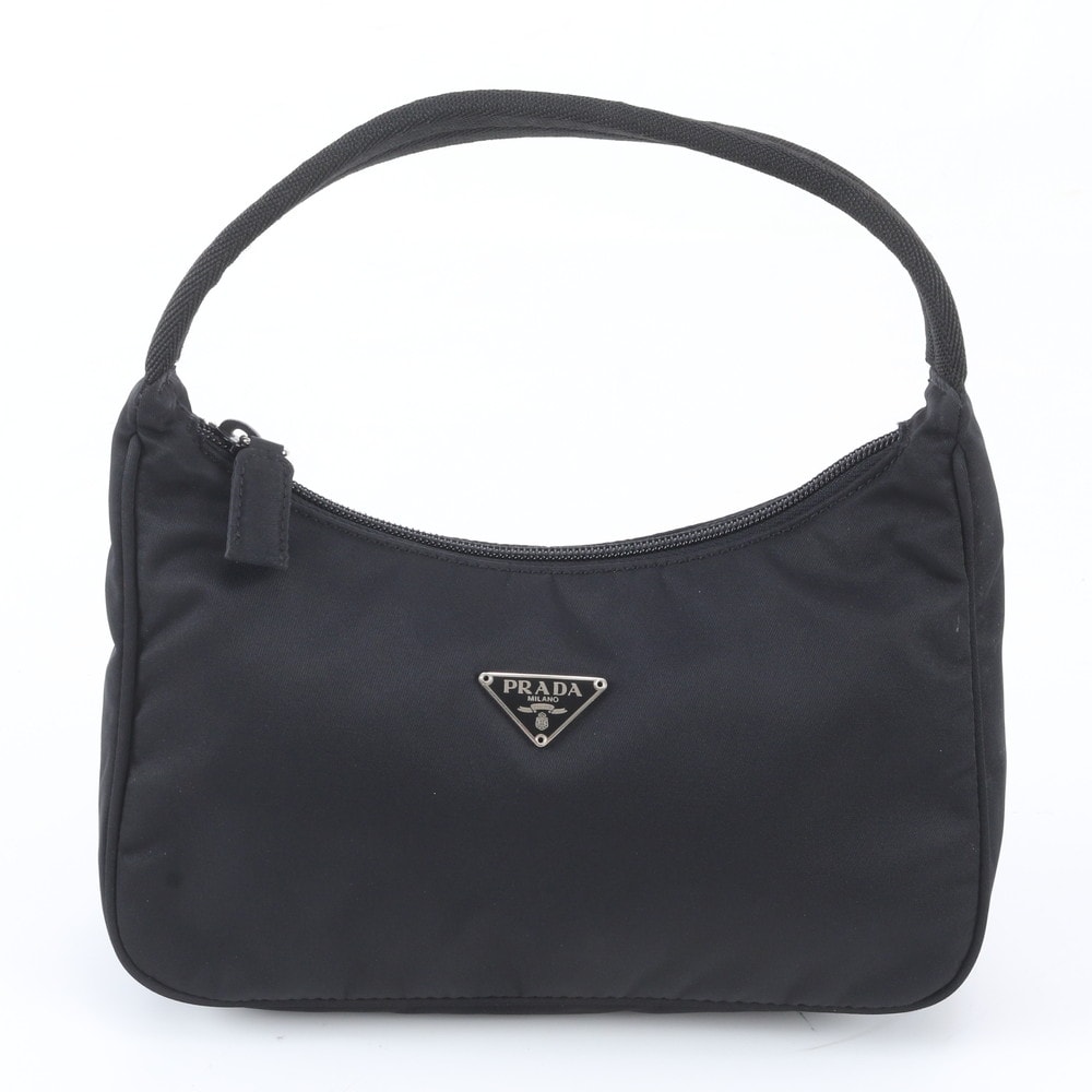 ■極美品 プラダ テスート ナイロントライアングルロゴハンドバッグ