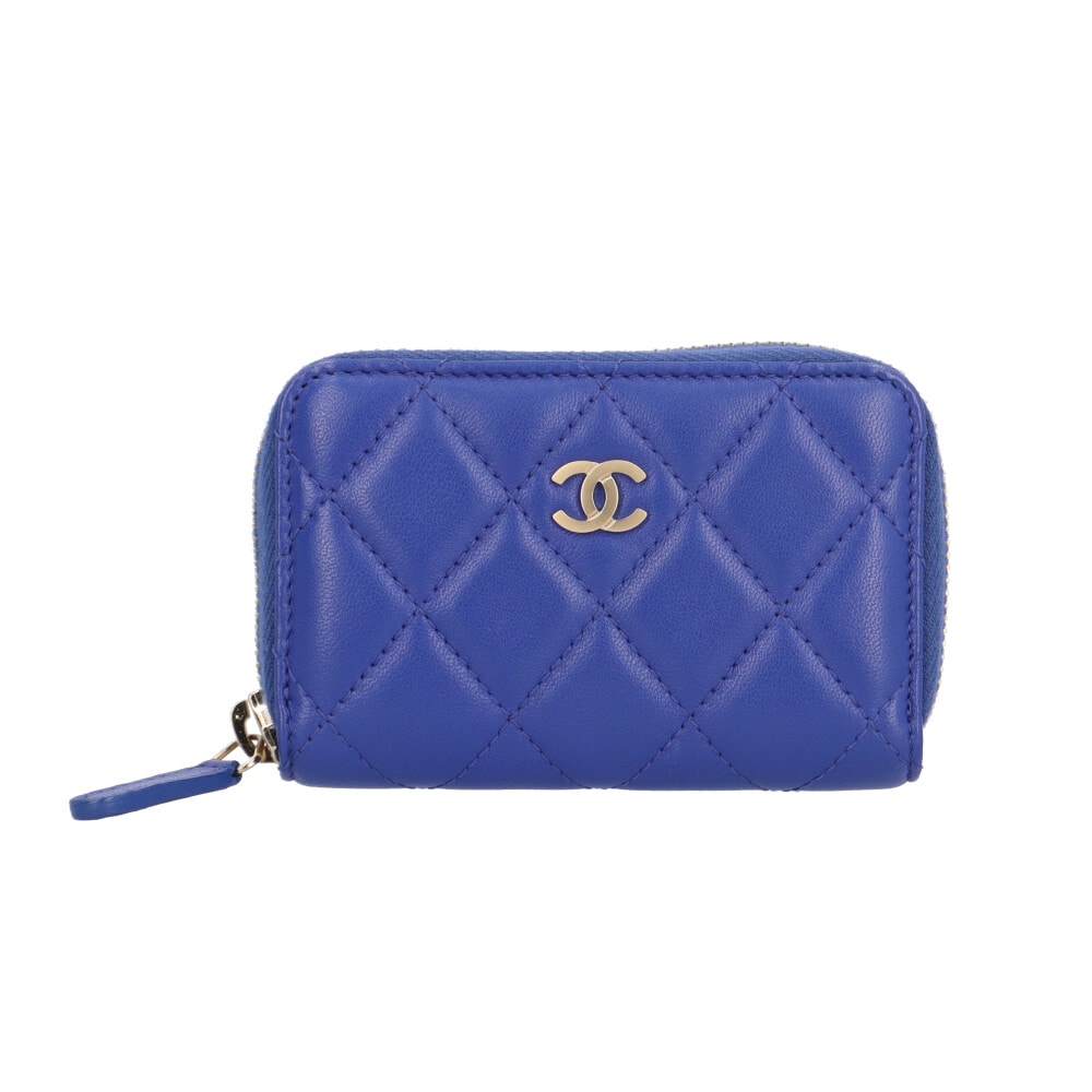 シャネル ジップ コインパース マトラッセ コインケース ラムスキン AP0216 レディース CHANEL  中古