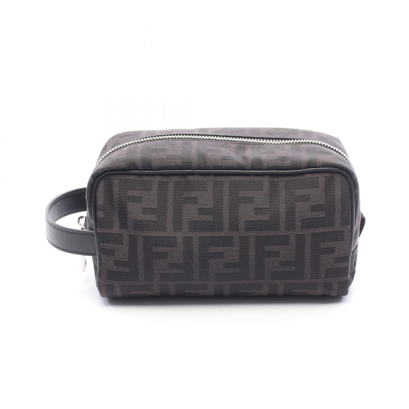 C (やや傷や汚れあり)】フェンディ FENDI FFジャカード スモール