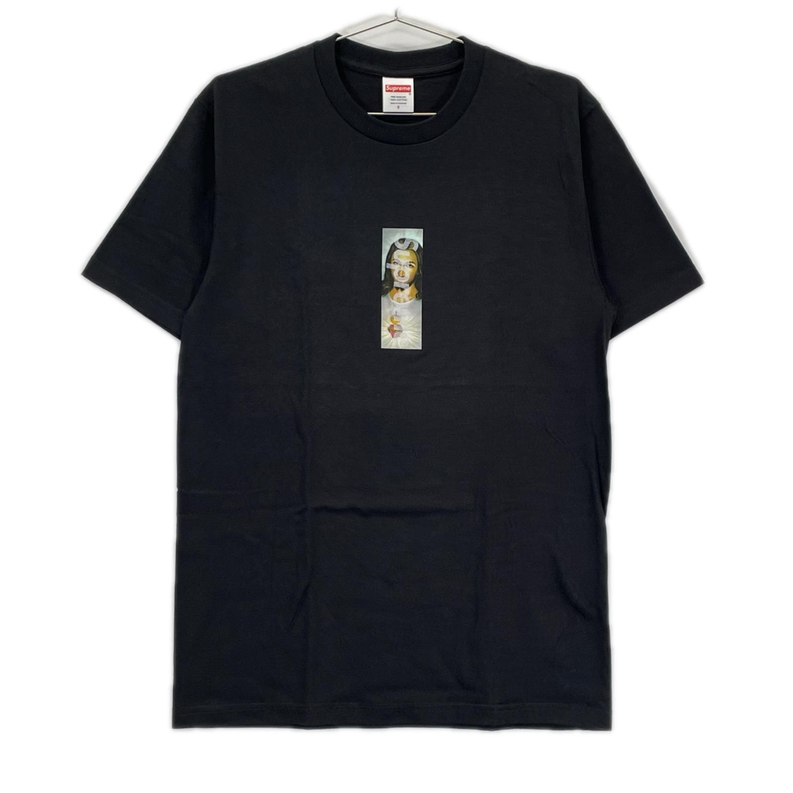 シュプリーム 26AW ブラック Prayer Card Box Logo Tee S