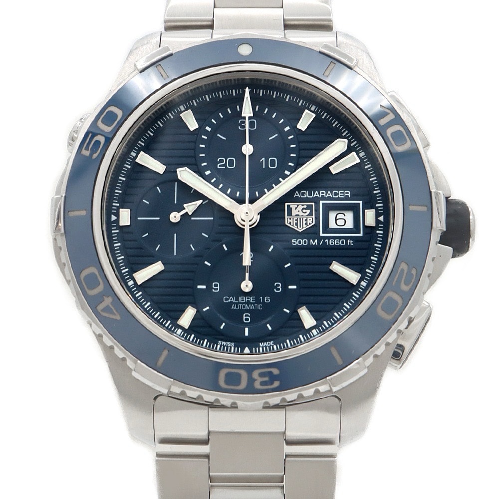 TAG Heuer Aquaracer 500M Chronograph "Blue/Stainless Steel/Silver"