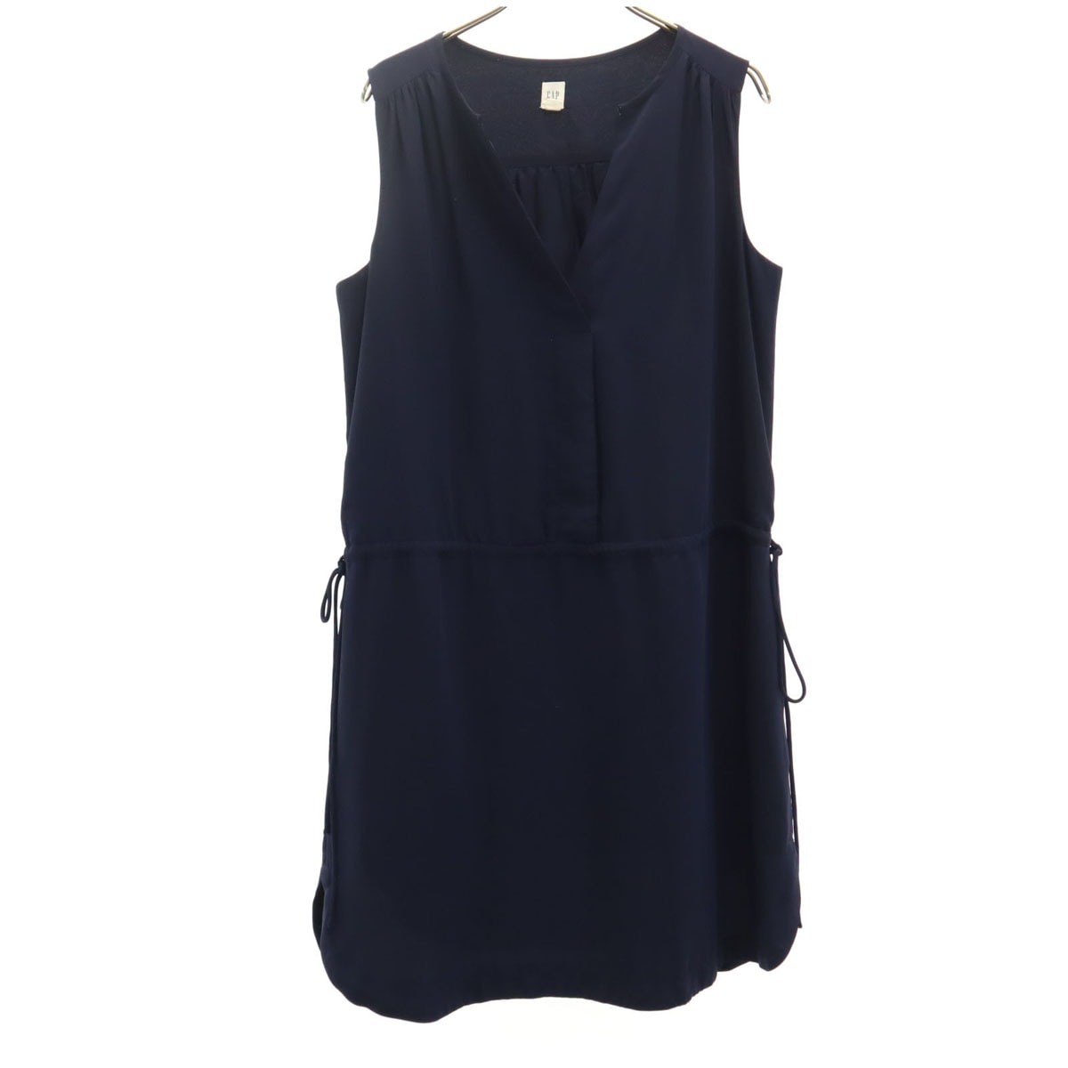 GAP ギャップ ノースリーブ Vネック ミニワンピース S ネイビー