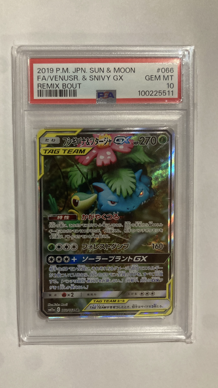 フシギバナ&ツタージャGX SR: SA[SM11a 066/064](強化拡張パック「リミックスバウト」)