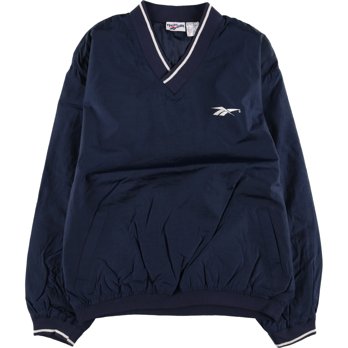 古着 90年代 リーボック Reebok Vネック ナイロンプルオーバー メンズL相当 ヴィンテージ/eaa520967