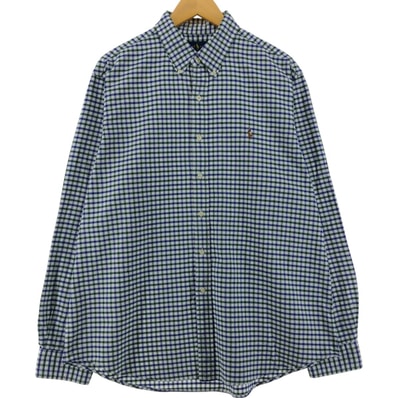 古着 ラルフローレン Ralph Lauren 長袖 ボタンダウンチェックシャツ メンズXL相当/eaa536508