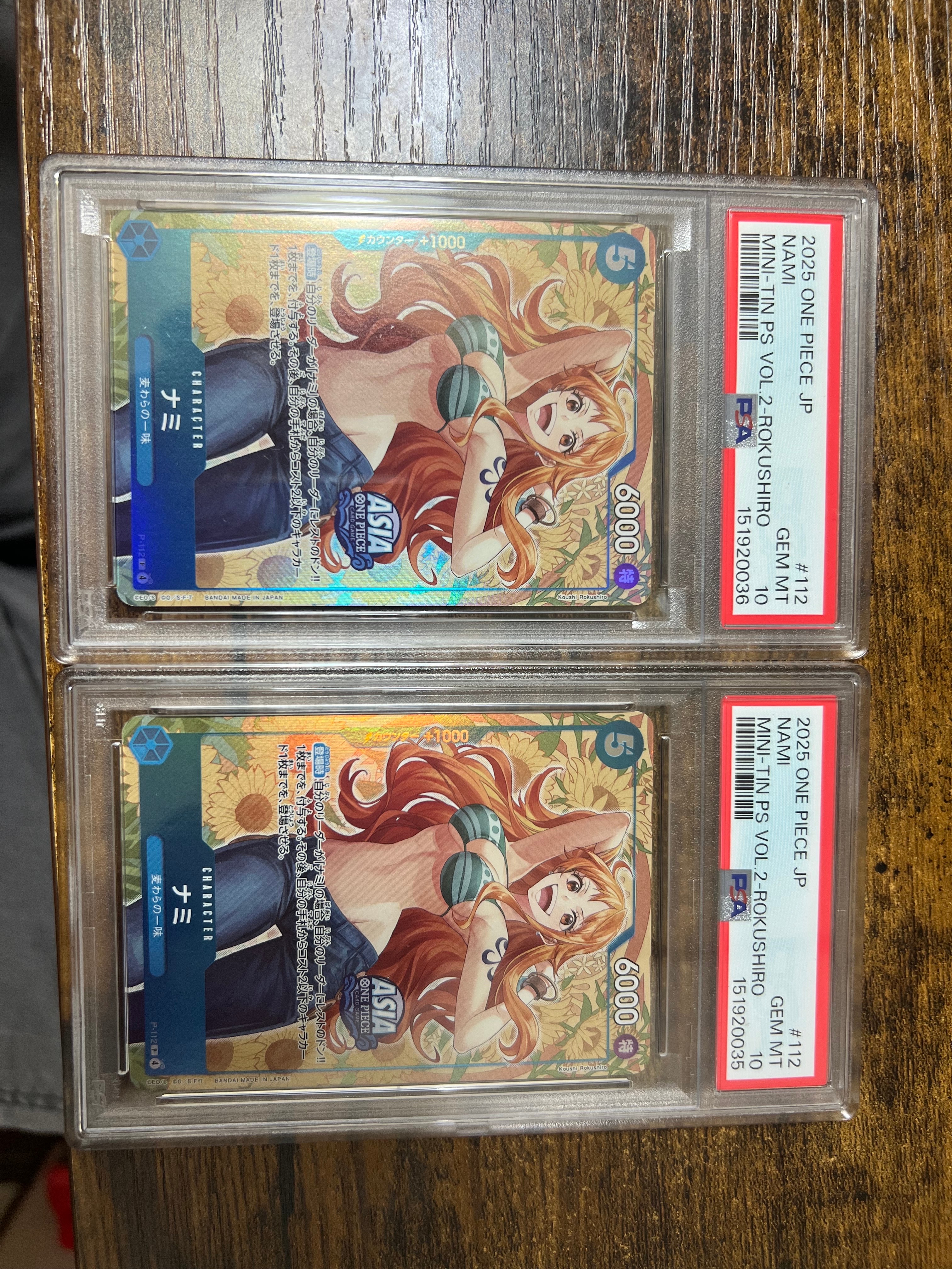 PSA10】ナミ P [P-112]【アジア版】(プロモーションカード「ミニティン