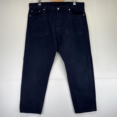 古着 リーバイス Levi's デニムパンツ 501 ストレート ボタンフライ ジーンズ ジーパン 5ポケット 長ズボン 大きいサイズ w40 L30 ネイビー メンズ