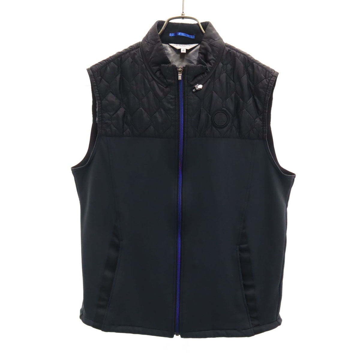 LANVIN SPORT ランバンスポール 日本製 ゴルフ ベスト 40 チャコールグレー