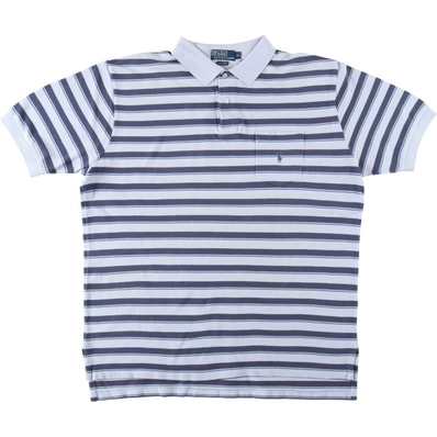 古着 ラルフローレン Ralph Lauren POLO by Ralph Lauren 半袖 ボーダー ポロシャツ メンズXL相当/eaa644664