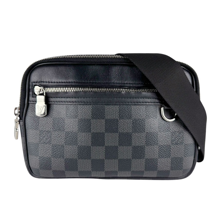 ルイ ヴィトン LOUIS VUITTON ショルダーバッグ ダミエ グラフィット スコット メッセンジャー ダミエグラフィットキャンバス ブラック メンズ N50018【中古】 z9610