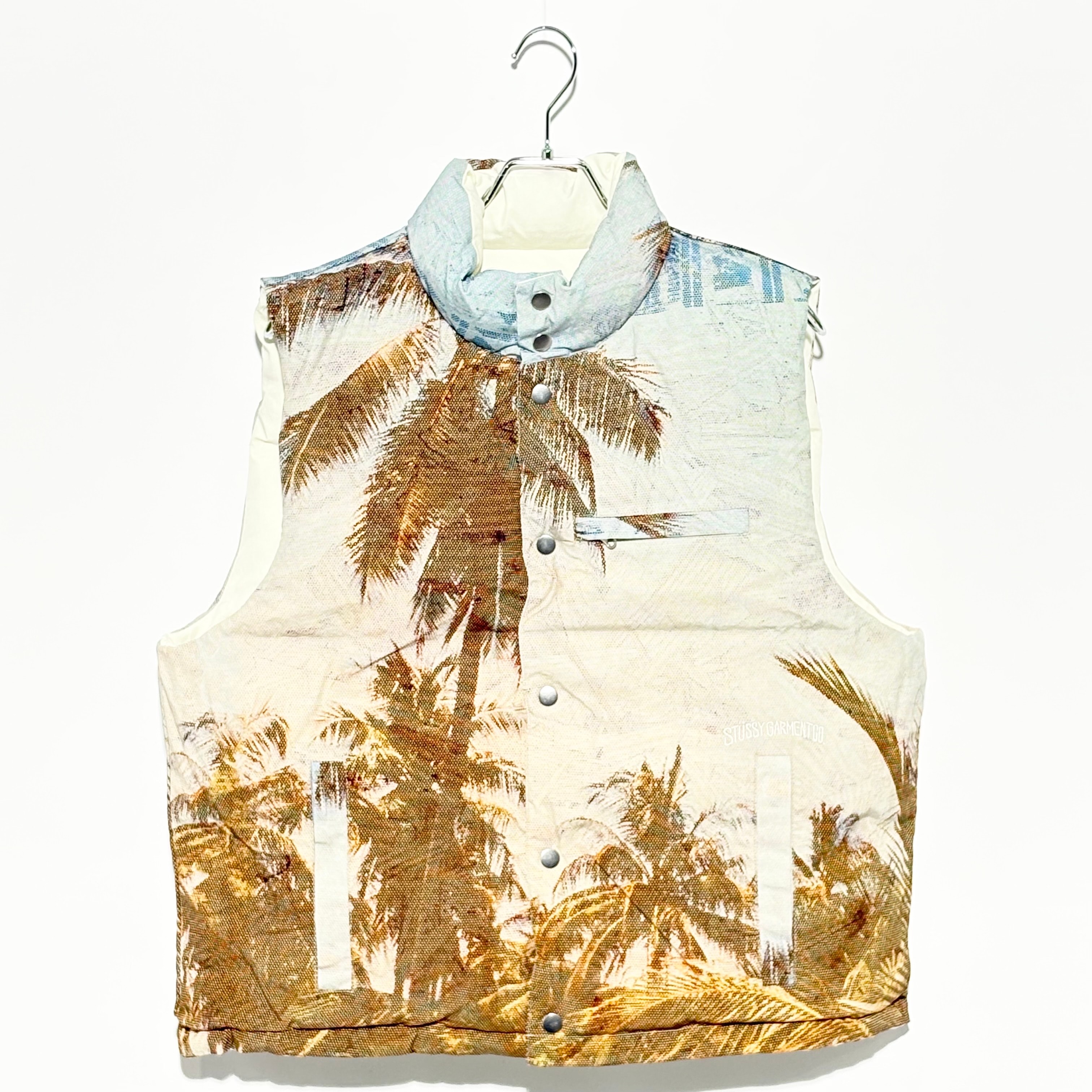 Stussy PETER SUTHERLAND REVERSIBLE DOWN VEST "Bone"