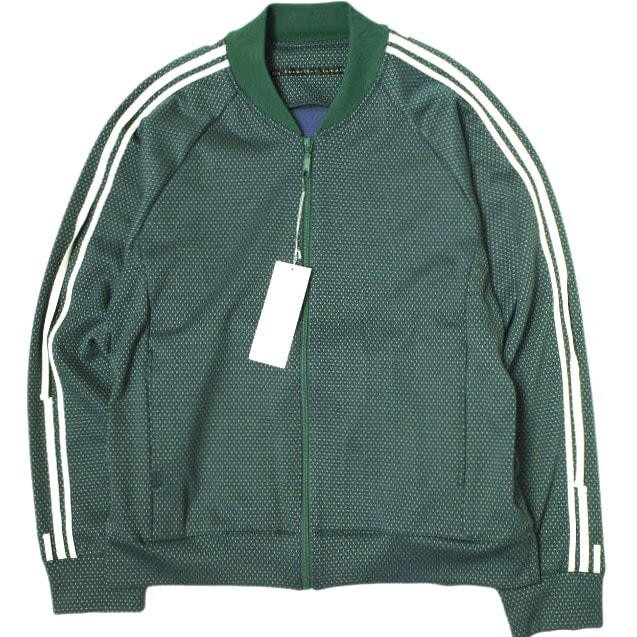 新品 my beautiful landlet マイビューティフルランドレット 24AW 日本製 JACQUARD CHECK JERSEY TRACK JACKET ジャガードチェックジャージートラックジャケット WM02-BZ242021 0 GREEN