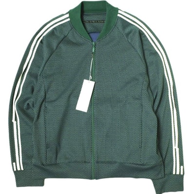 新品 my beautiful landlet マイビューティフルランドレット 24AW 日本製 JACQUARD CHECK JERSEY TRACK JACKET ジャガードチェックジャージートラックジャケット WM02-BZ242021 0 GREEN