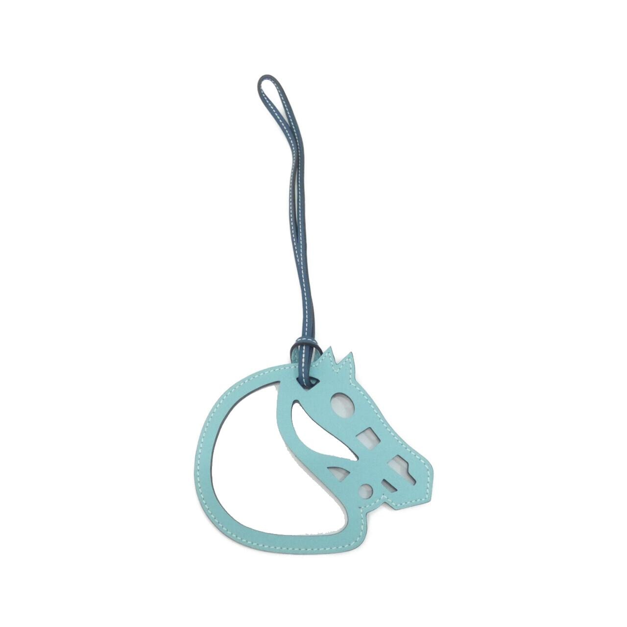 エルメス パドック シュバル バイカラー 067303CA バッグチャーム