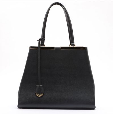 フェンディ FENDI トロワジュール ブラック レディース ハンドバッグ