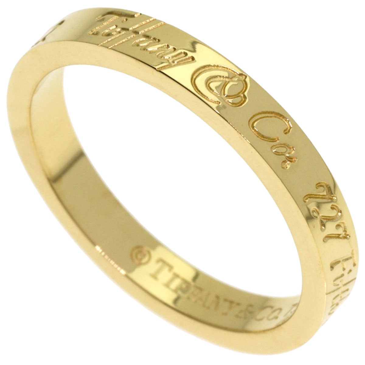 TIFFANY&Co. ティファニー ノーツ ナロー リング・指輪 K18YG レディース [中古]
