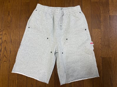 Supreme Double Knee Painter Sweatshort "Heather Grey"