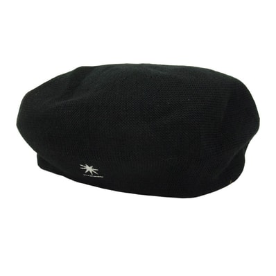 GDC ジーディーシー CA4LA カシラ GD0036 × CA4LA linen beret リネン ベレー帽 ブラック系 F【中古】