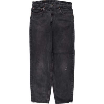 古着 90年代 リーバイス Levi's 550 RELAXED FIT TAPERED LEG ブラックデニム テーパードデニムパンツ USA製 メンズw32相当 ヴィンテージ/eaa663415