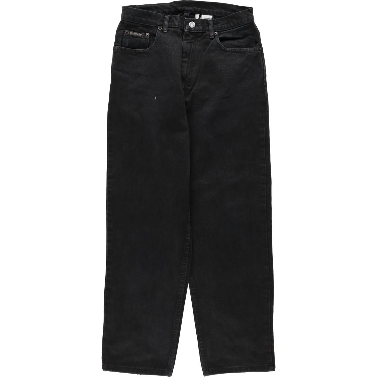 古着 90~00年代 カルバンクライン Calvin klein JEANS ブラックデニム テーパードデニムパンツ レディースL(w28)相当 ヴィンテージ/eaa618925