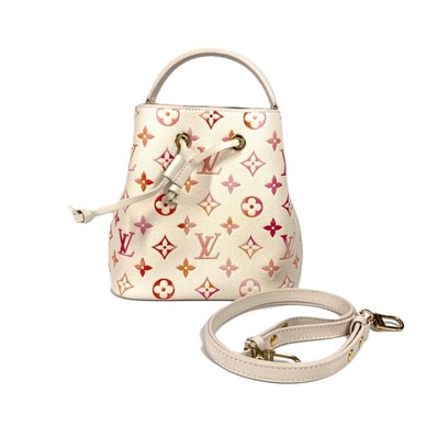 ルイヴィトン LOUIS VUITTON ネオノエ BB M24649 モノグラムアンプラント 2WAYバッグ 肩掛け トートバッグ ハンドバッグ ショルダーバッグ モノグラムアンプラントレザー サンライズアクワレル ピンク 美品