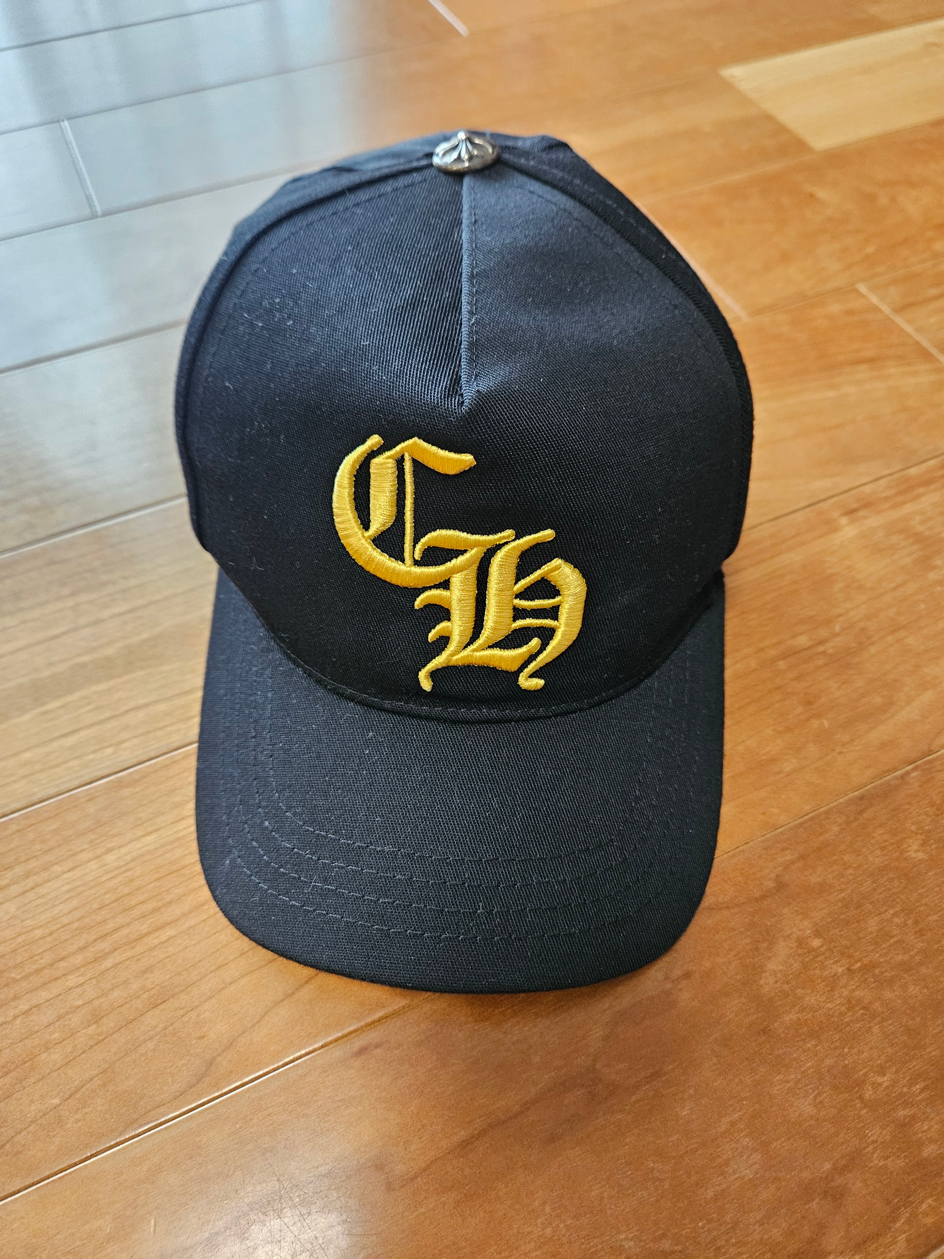 Chrome Hearts 6 Panel On Field CH White Baseball Cap "Black/Green"