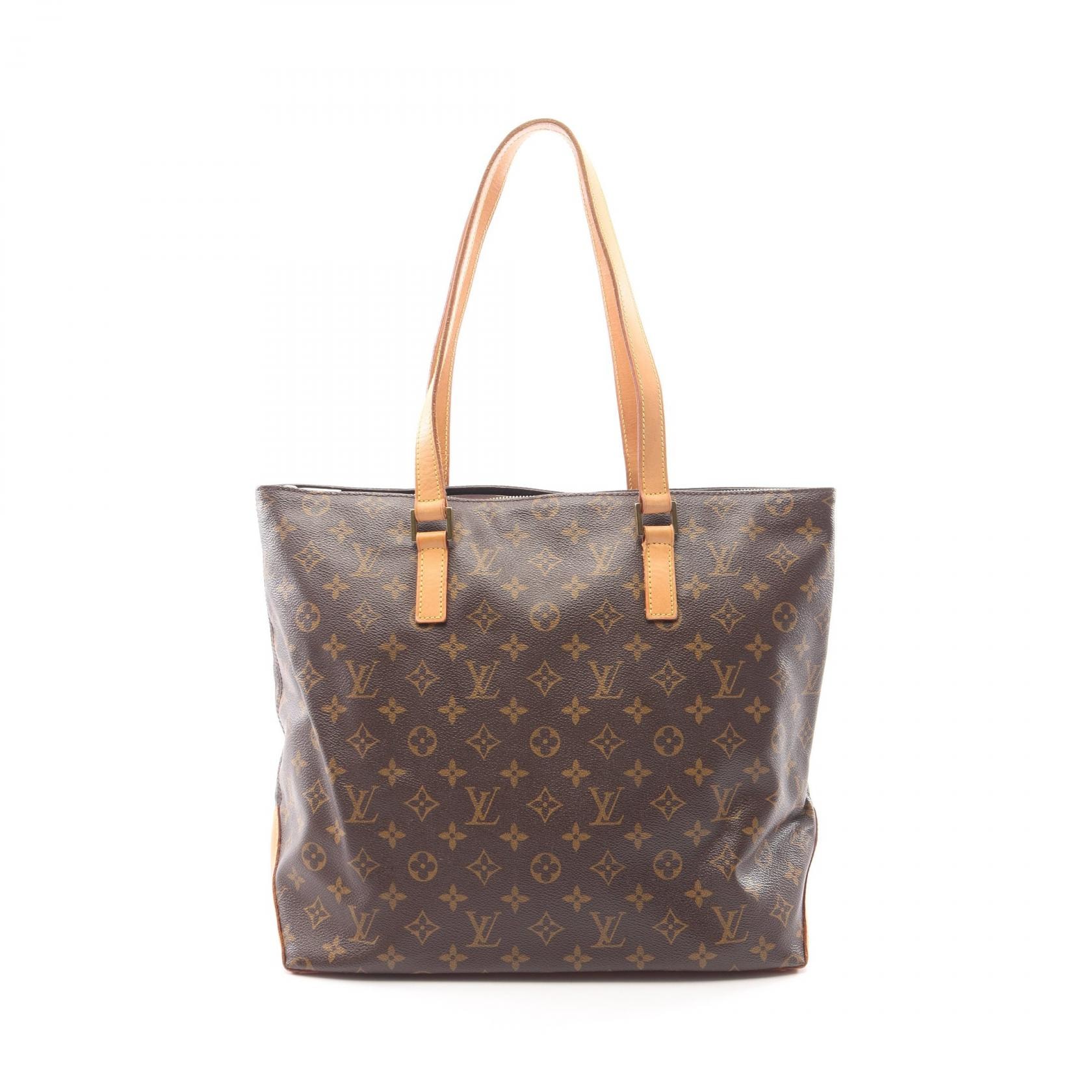 ルイ・ヴィトン LOUIS VUITTON カバメゾ モノグラム トートバッグ バッグ PVCコーティングキャンバス レザー レディース ブラウン系 M51151 【中古】