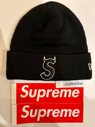 Supreme New Era S Logo Beanie "Black" (22FW)