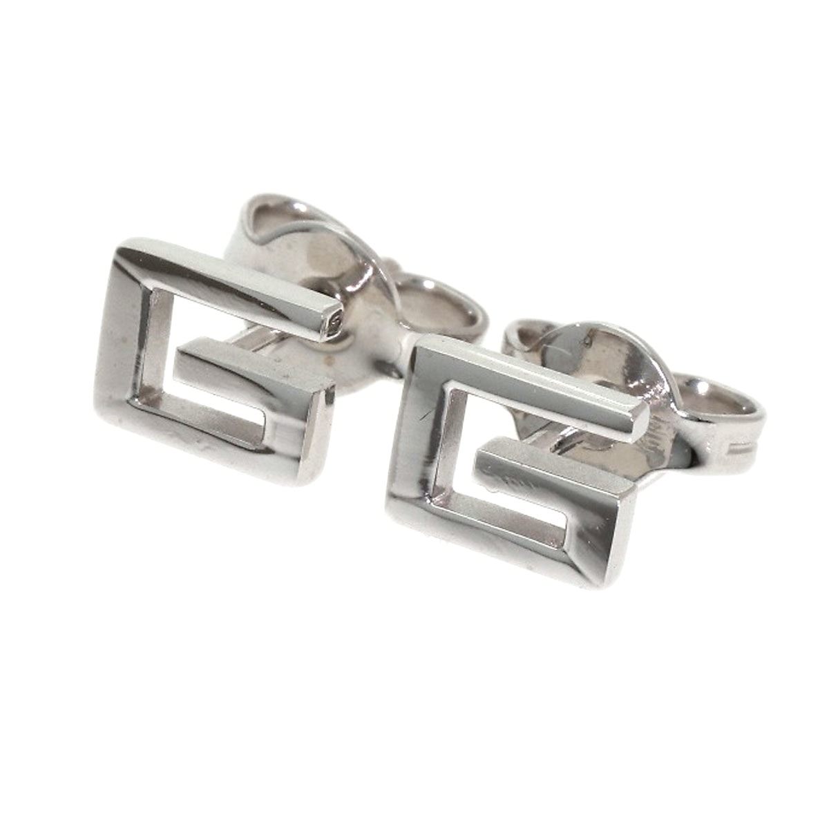 GUCCI グッチ Gロゴ ピアス K18WG レディース [中古]