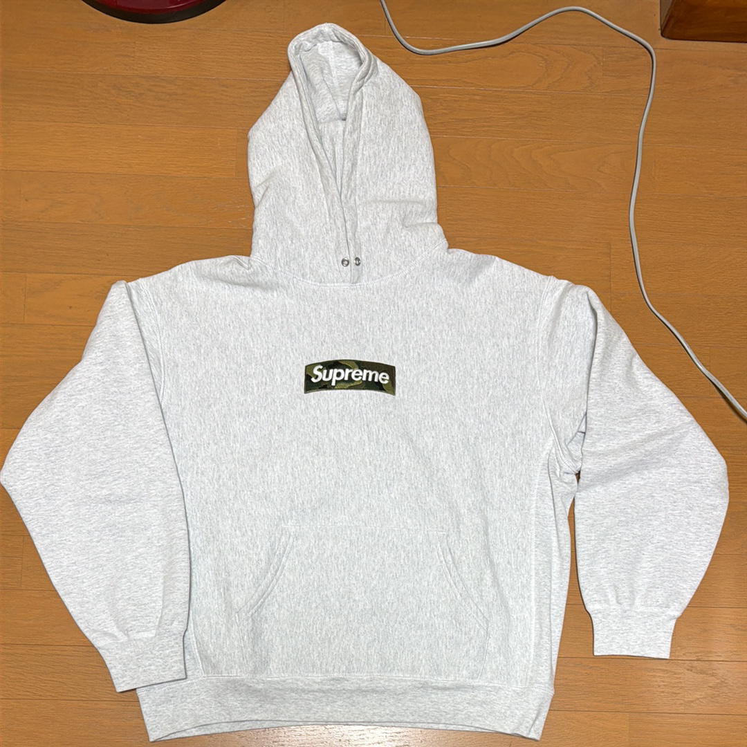 Supreme Box Logo Hooded Sweatshirt "Ash Grey" (23FW)