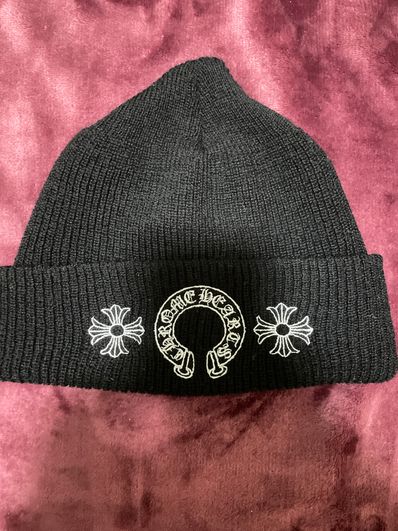 Chrome Hearts Wool Watch Cap Horseshoe "Black"